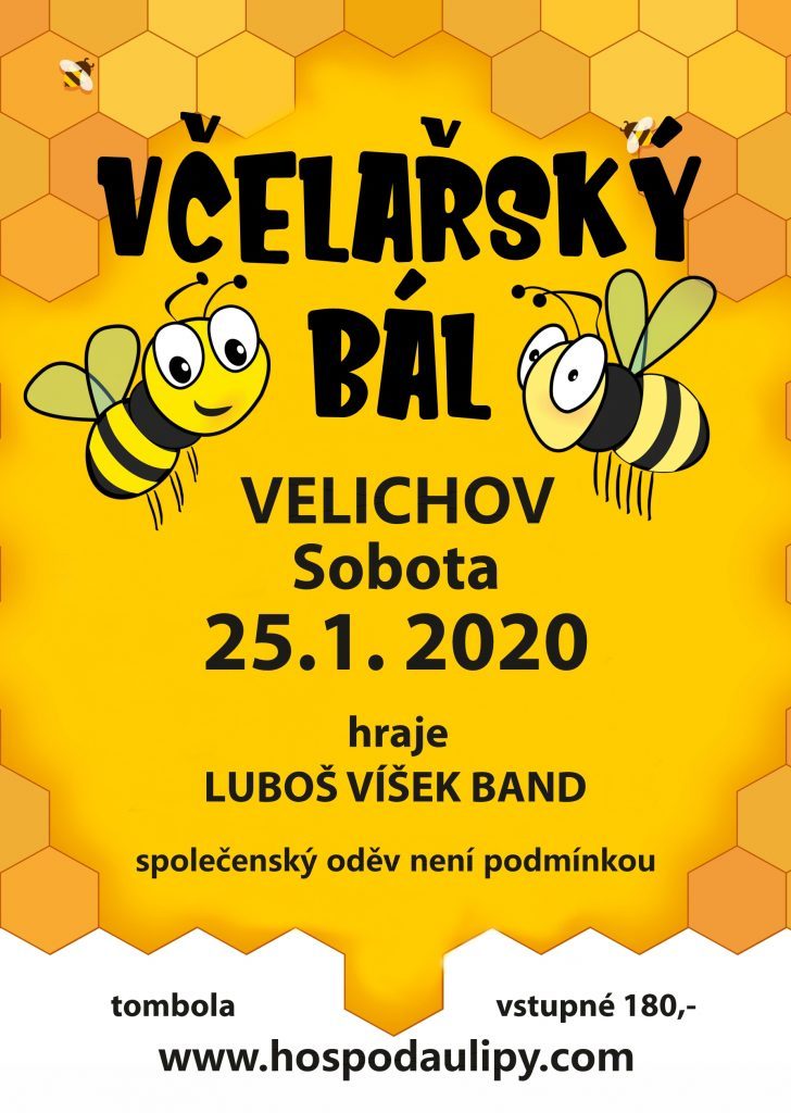 Pozvánka na včelařský bál - Velichov 