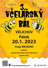 Pozvánka na 3. včelařský bál - Velichov